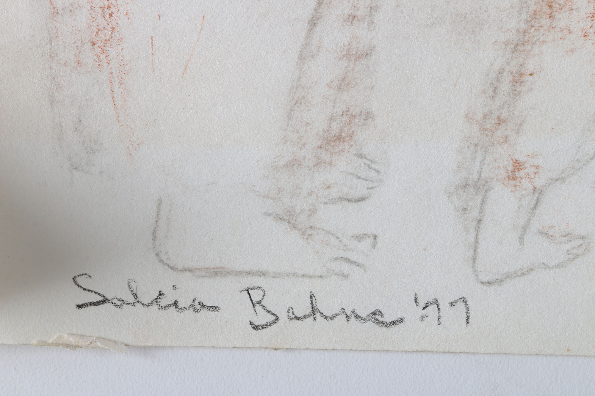 Salcia Bahnc Charcoal and Pastel Figure Drawings