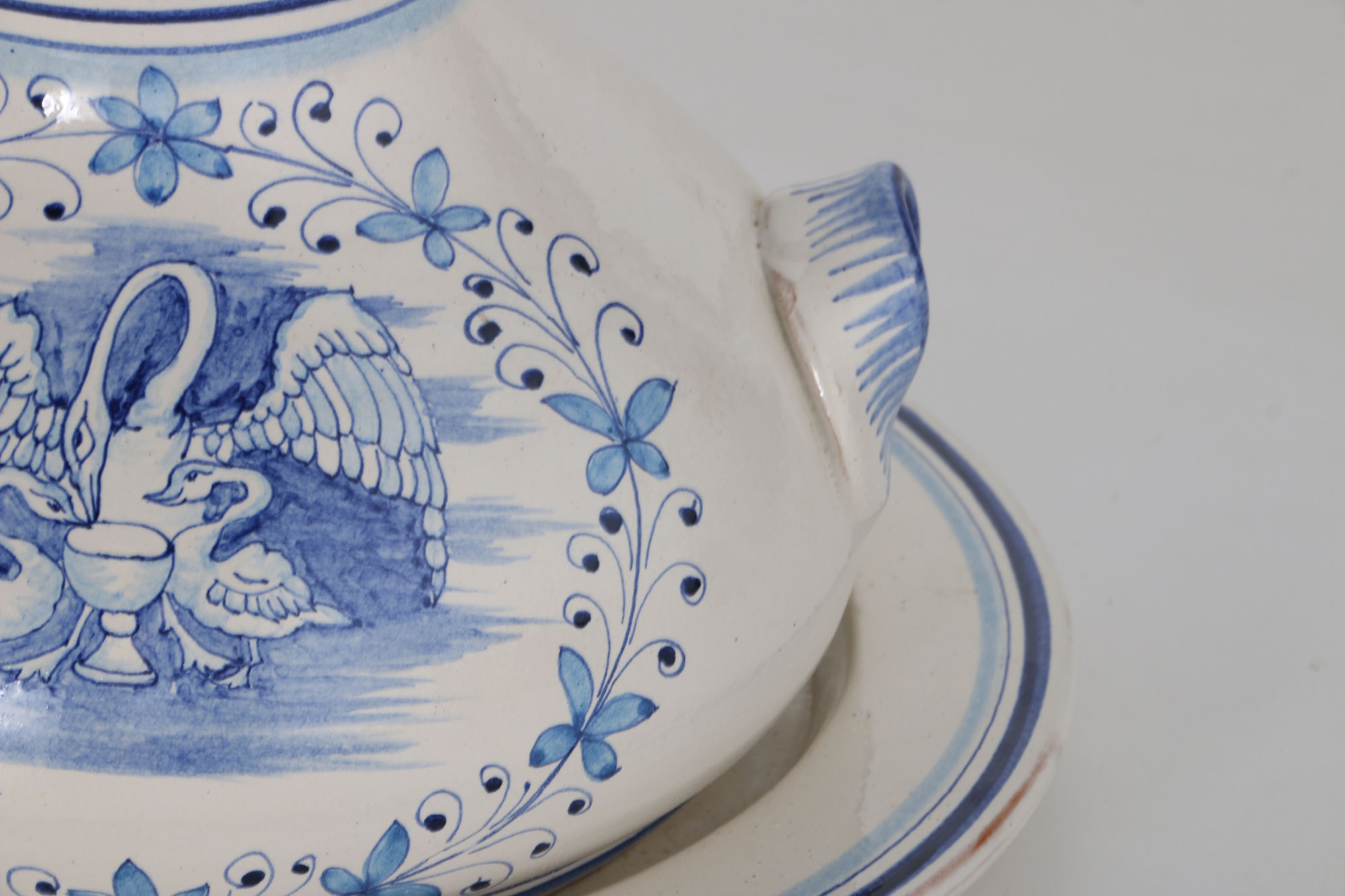 Ceramic Lidded Jar With Underplate
