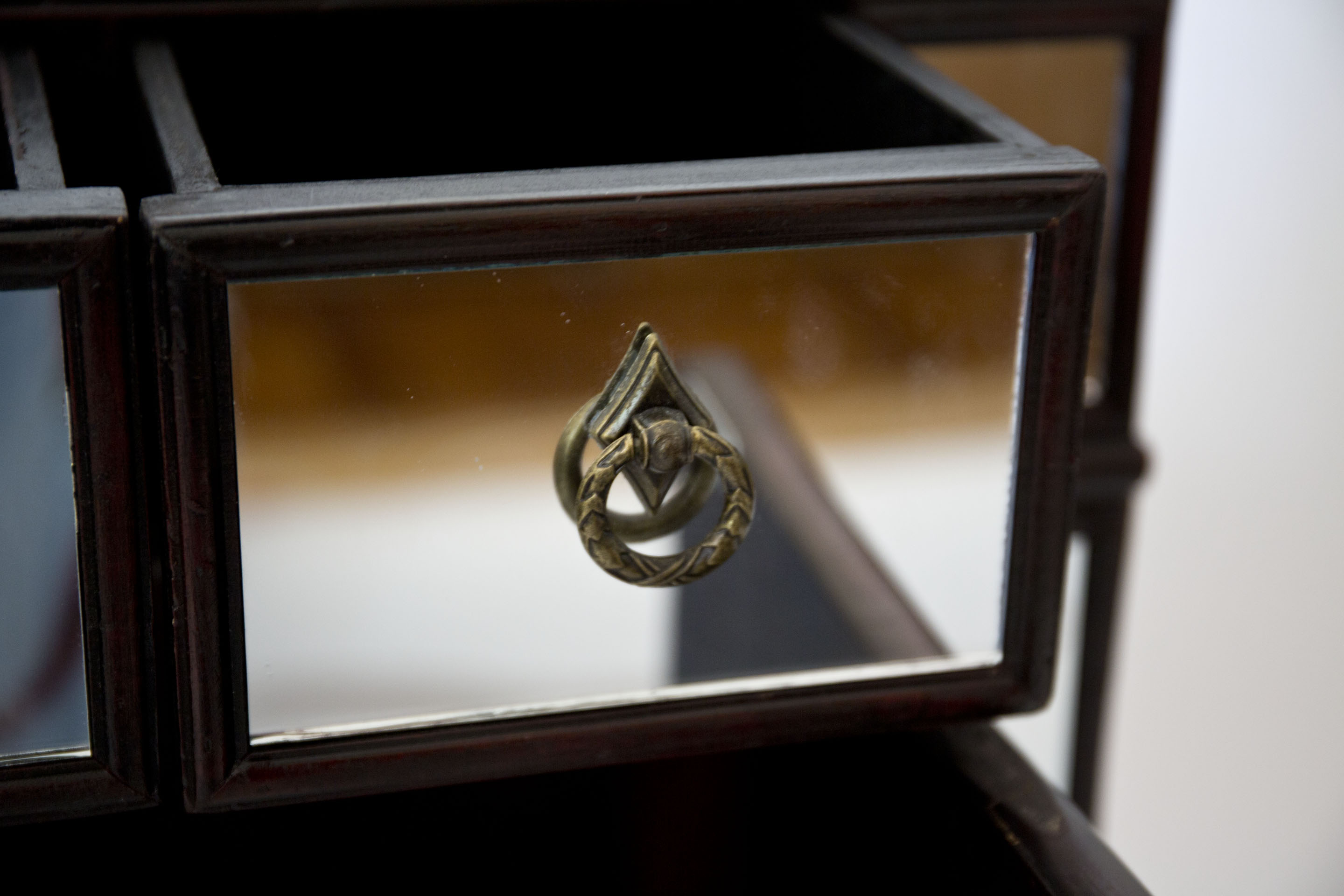 Mirrored Entry Cabinet