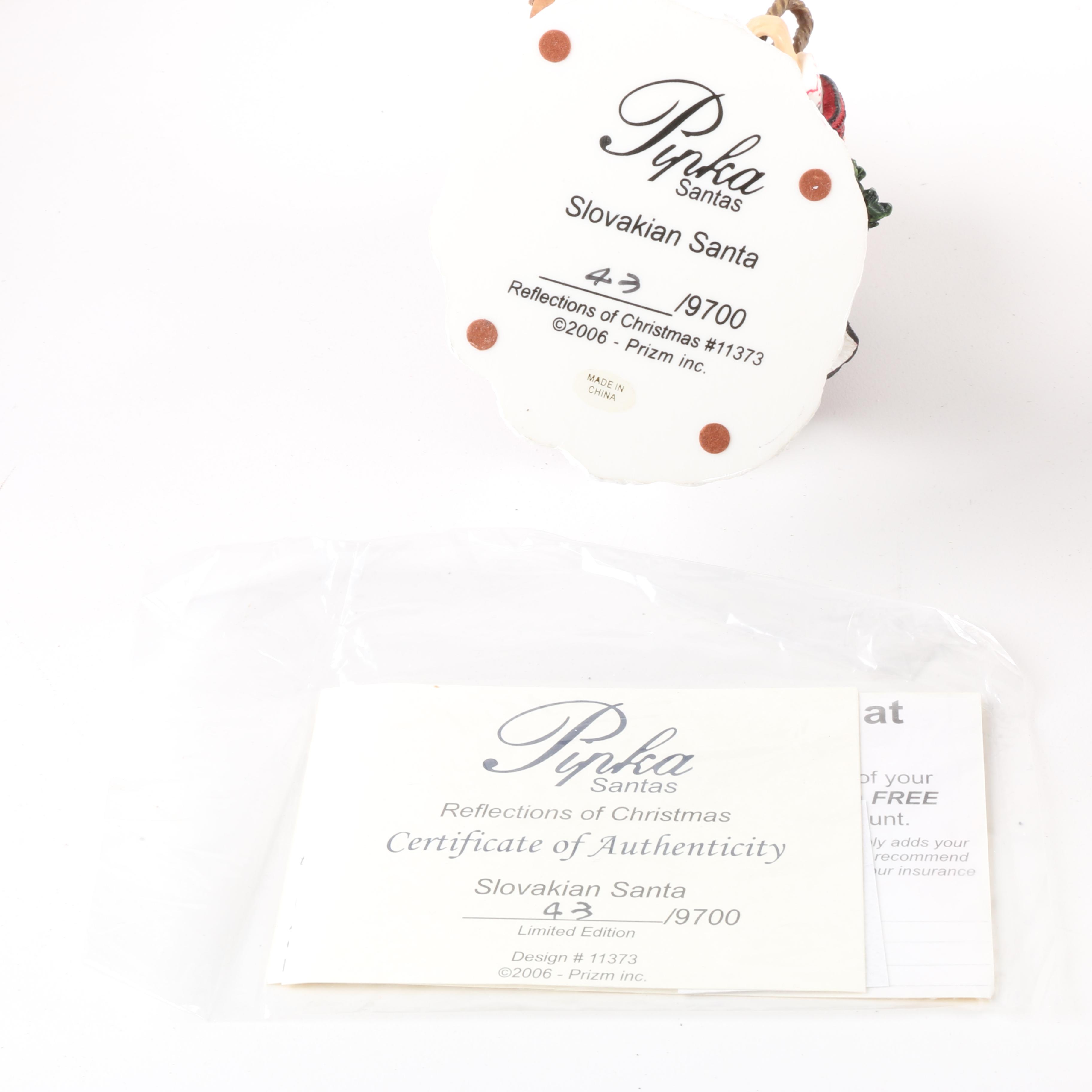 Limited Edition Pipka Santa Figurines