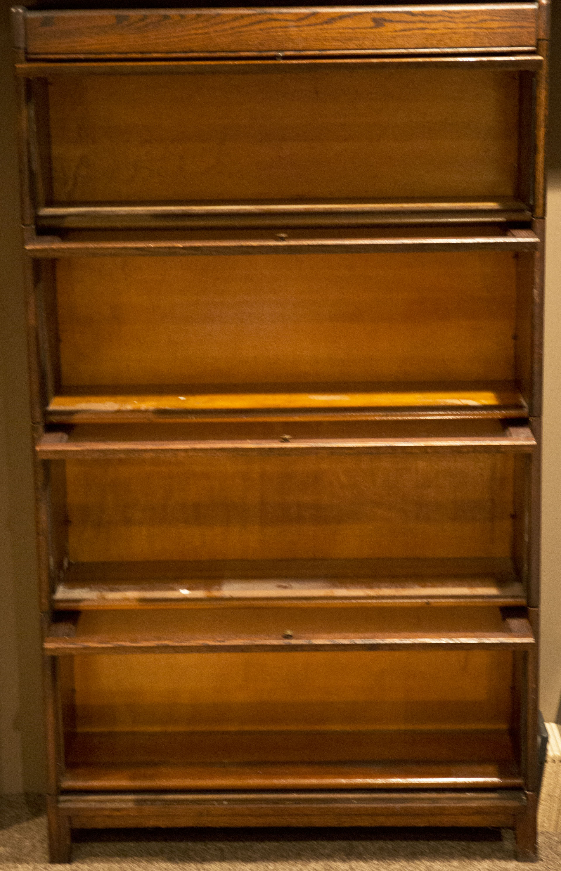 Vintage Oak Barrister Bookcase