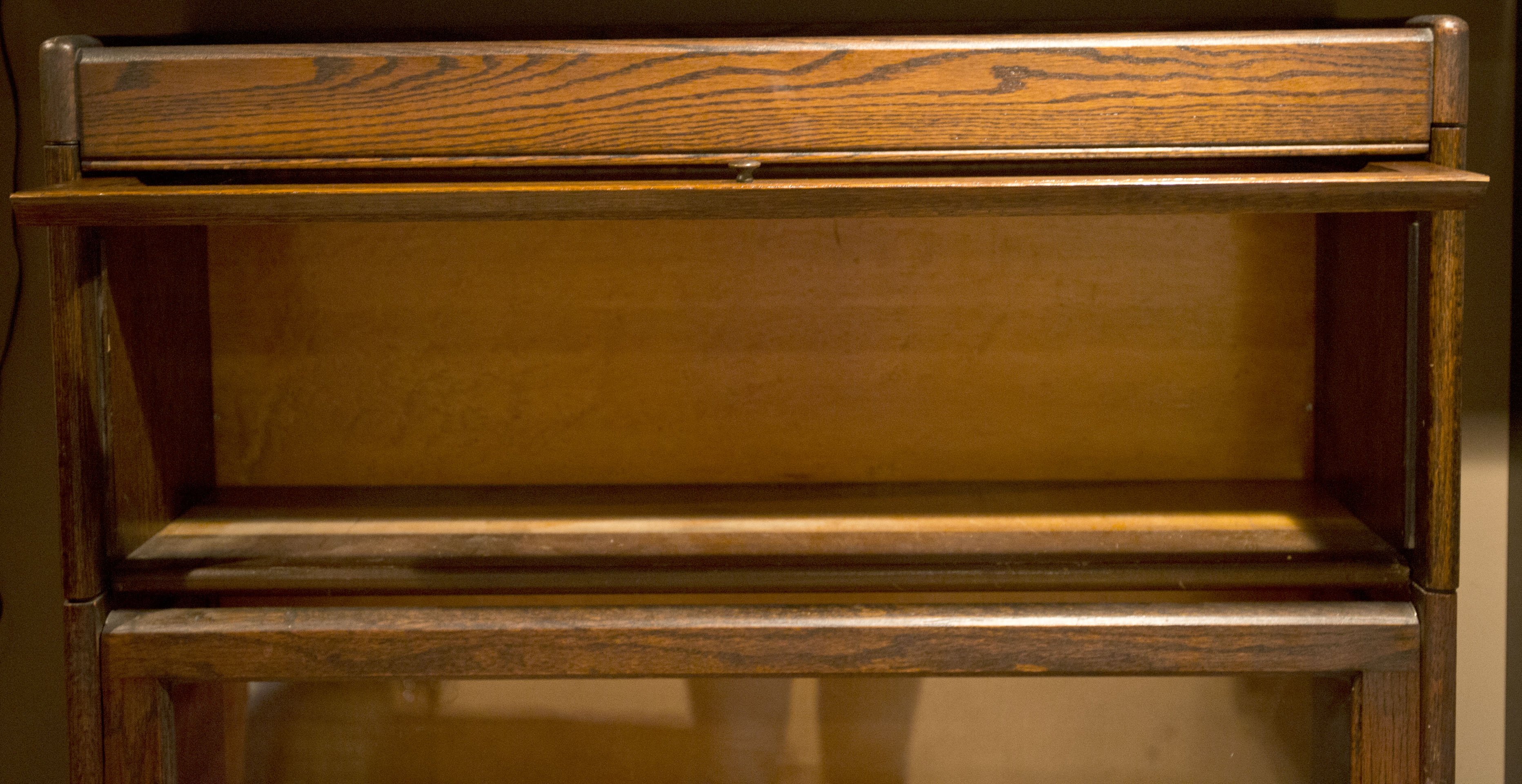 Vintage Oak Barrister Bookcase