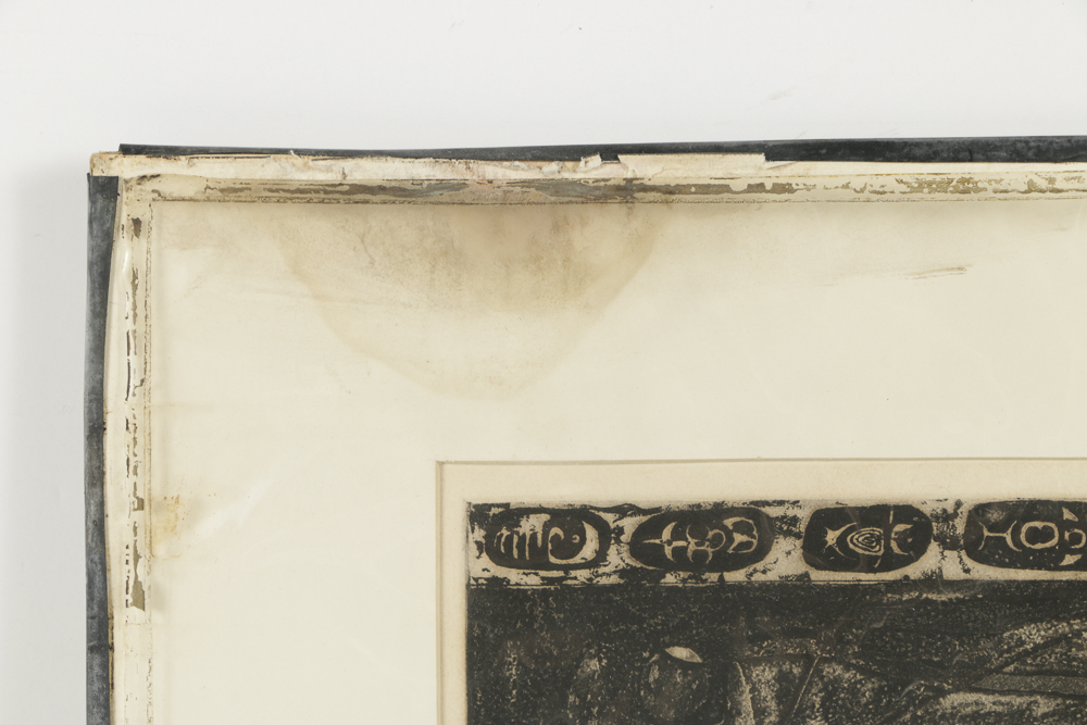 John Ihle Artist's Proof Etching on Paper "Mother and Atomic Child"