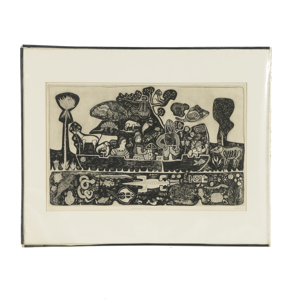 John Ihle Limited Edition Etching on Paper "Homenaje a Pancho de Orellana"