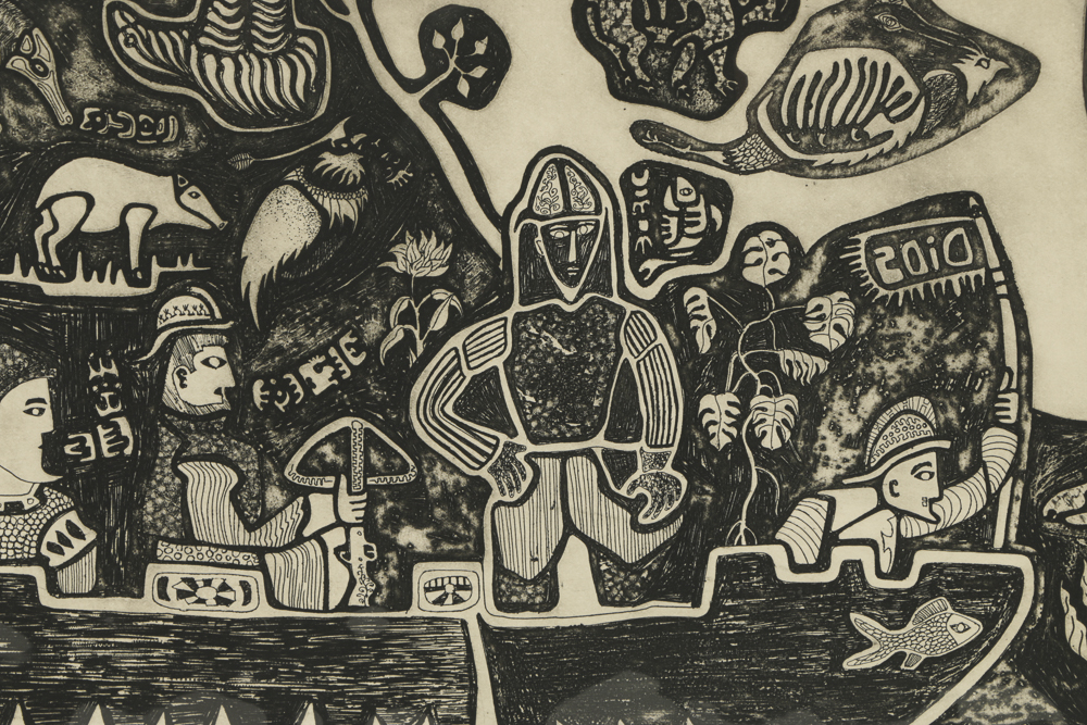 John Ihle Limited Edition Etching on Paper "Homenaje a Pancho de Orellana"