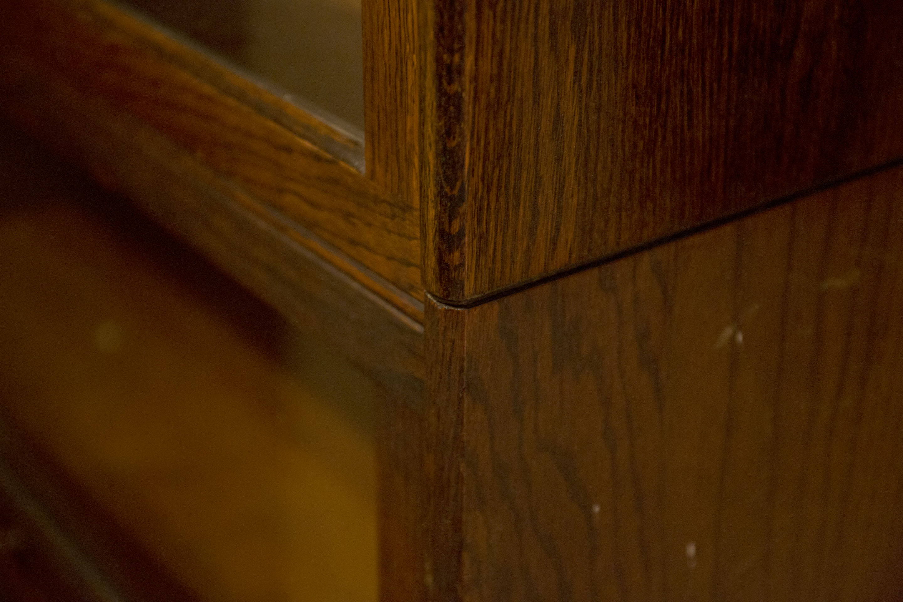 Vintage Oak Barrister Bookcase