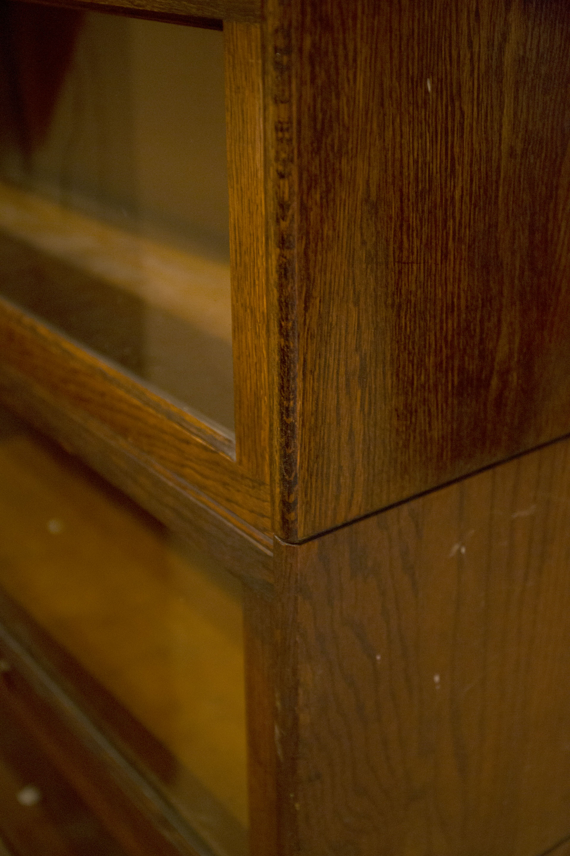 Vintage Oak Barrister Bookcase