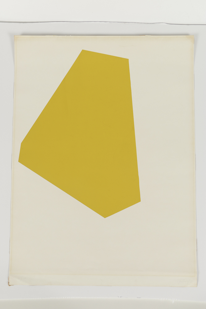 Robert Goodnough Lithograph on Paper Geometric Composition