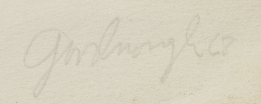 Robert Goodnough Lithograph on Paper Geometric Composition