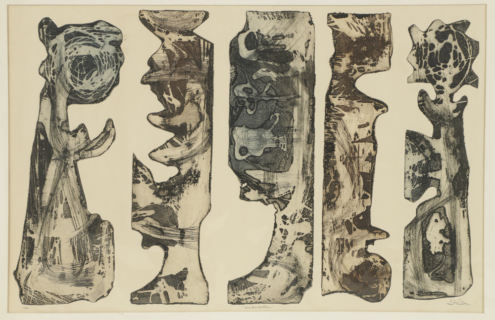 John Ihle Limited Edition Etching on Paper "Embarkation"