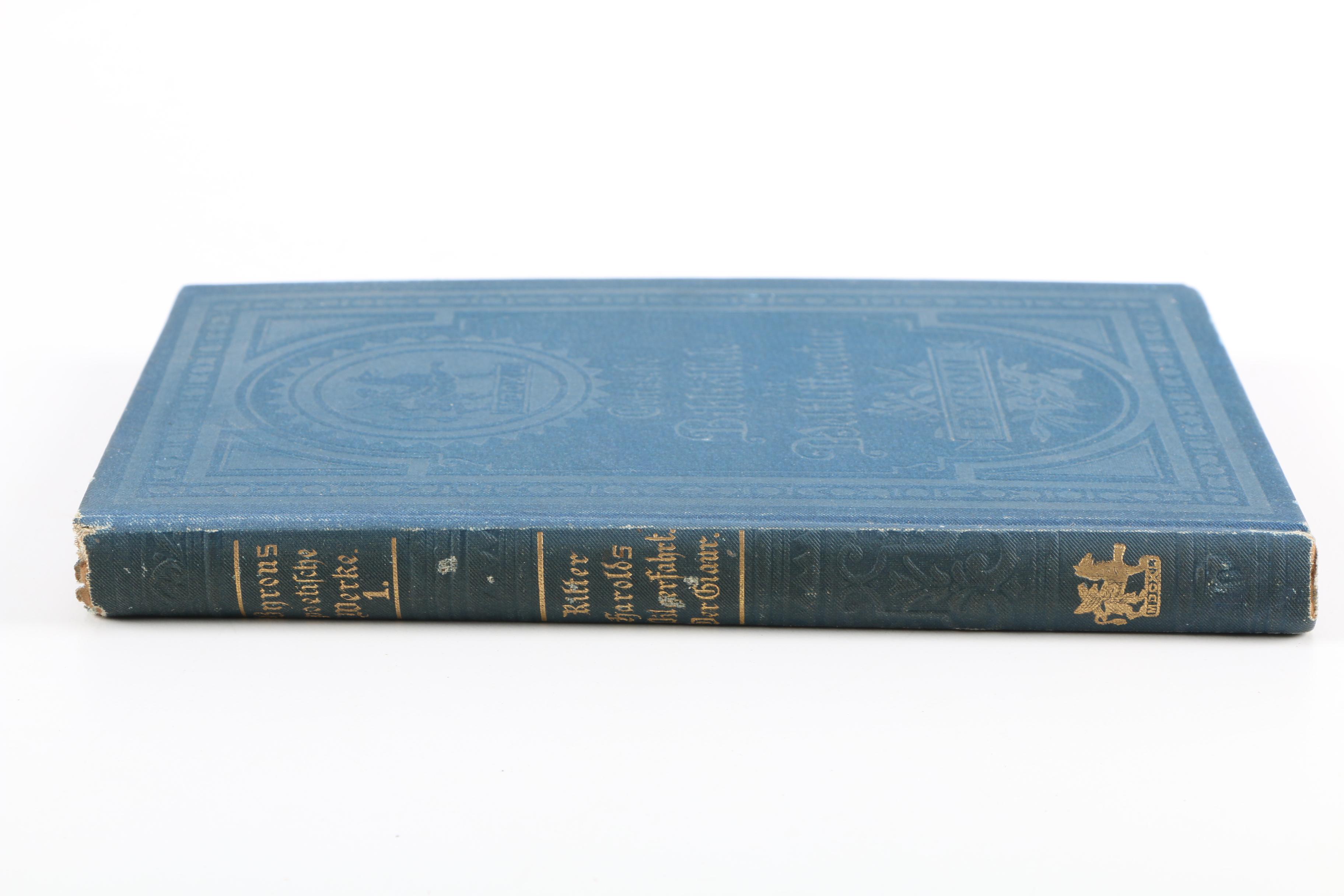 Antique Set of The Works of Lord Byron in German