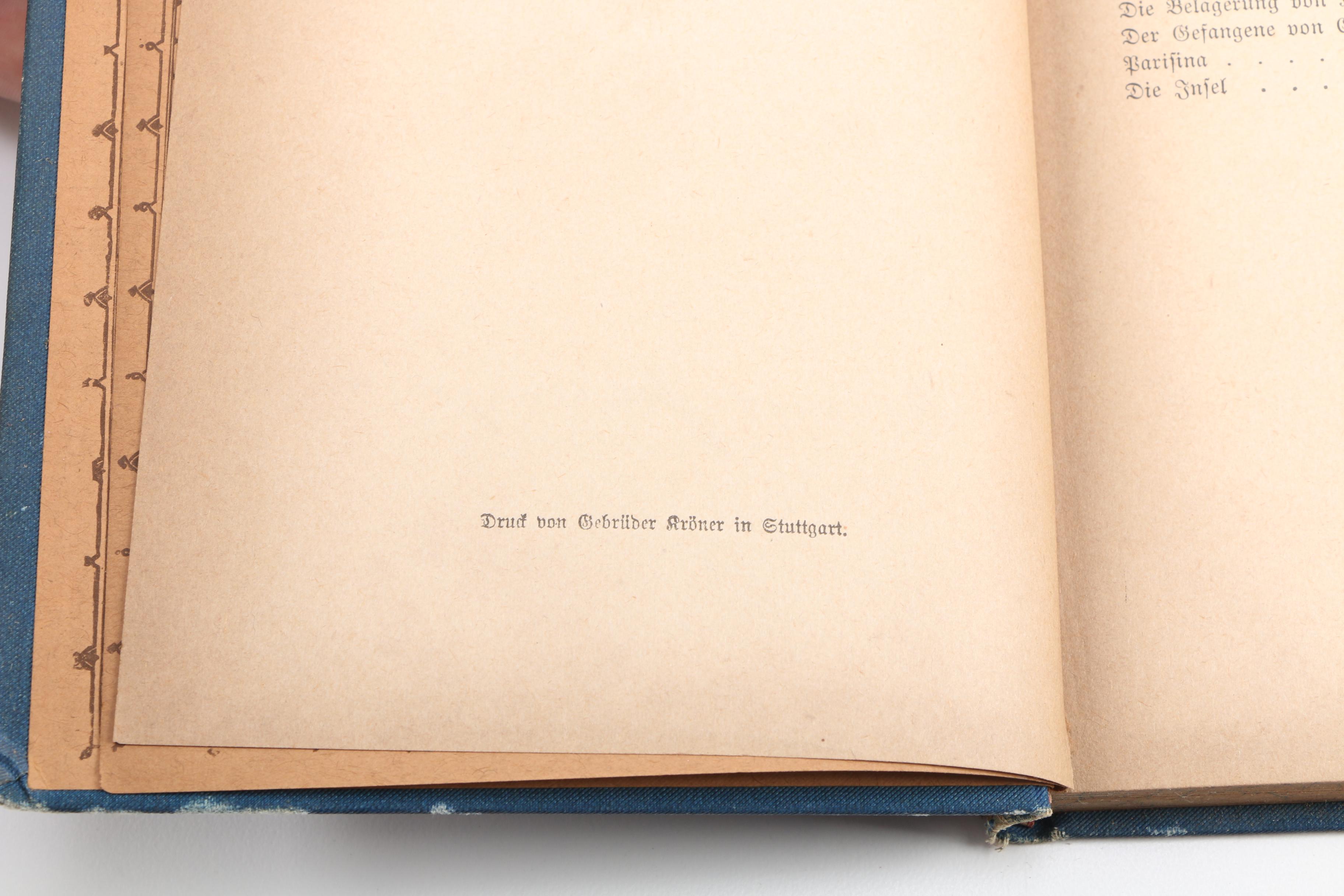 Antique Set of The Works of Lord Byron in German