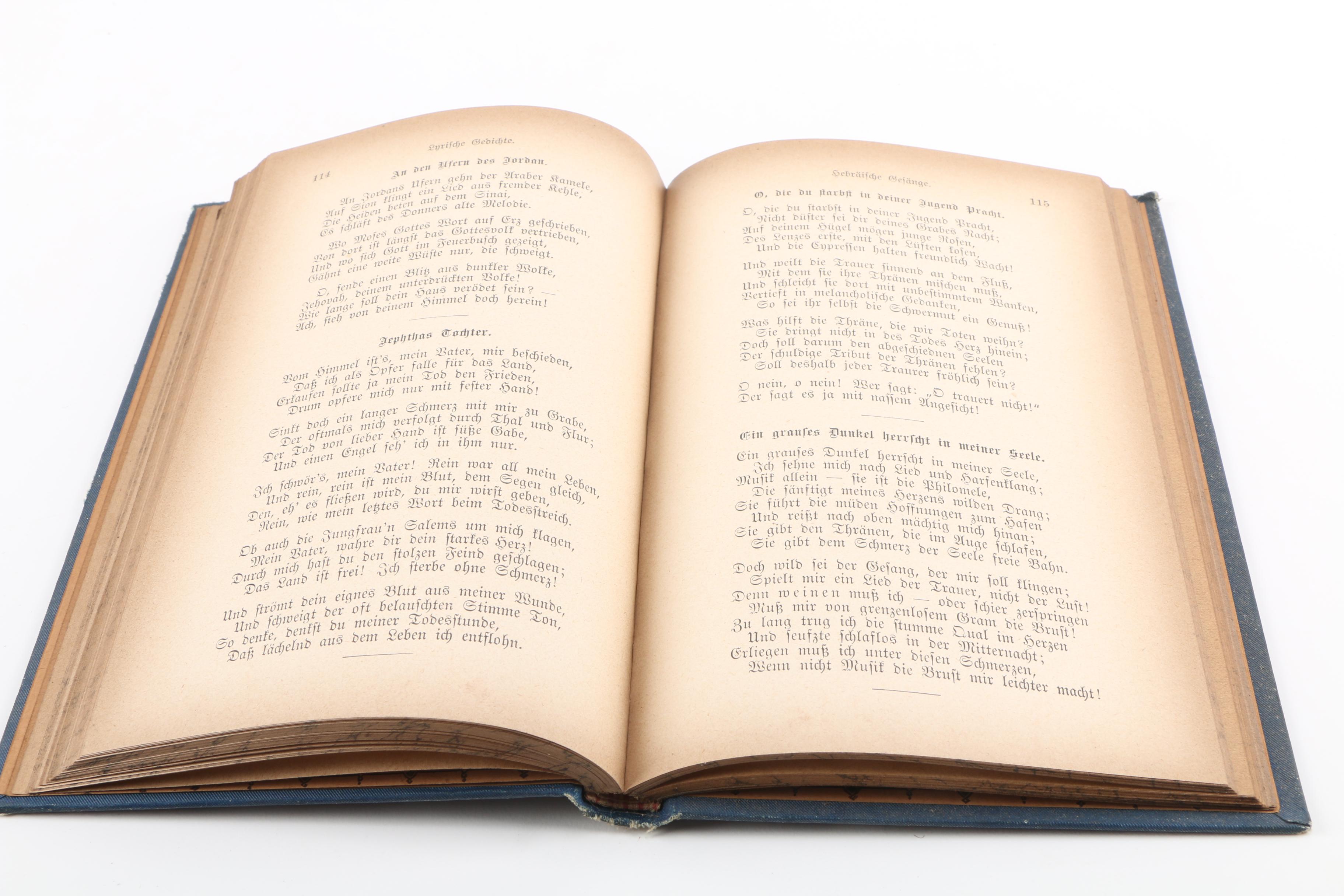 Antique Set of The Works of Lord Byron in German