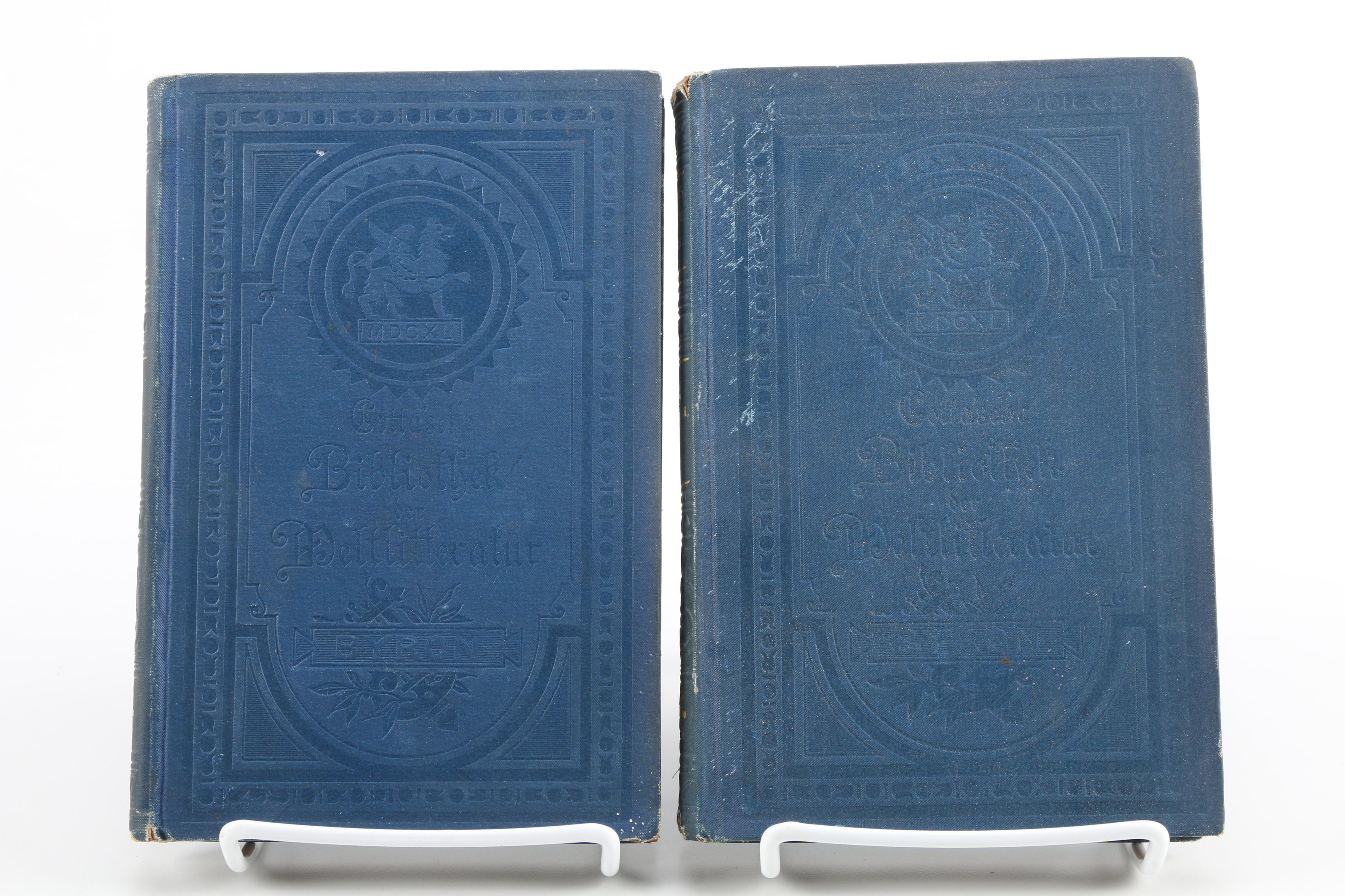 Antique Set of The Works of Lord Byron in German