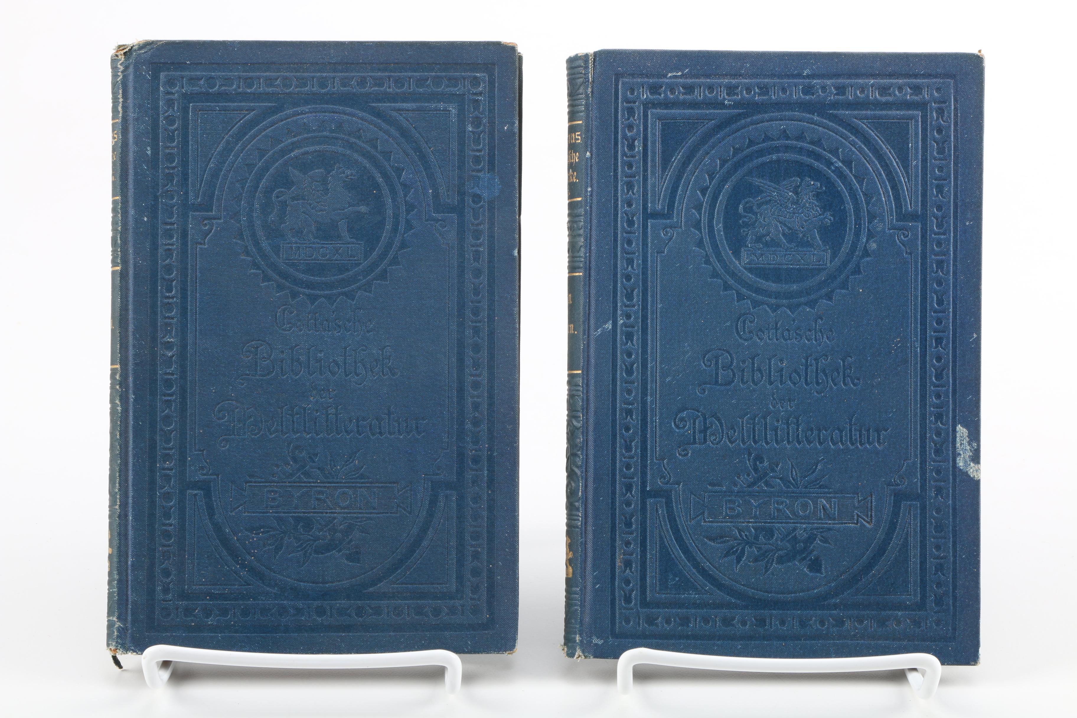 Antique Set of The Works of Lord Byron in German