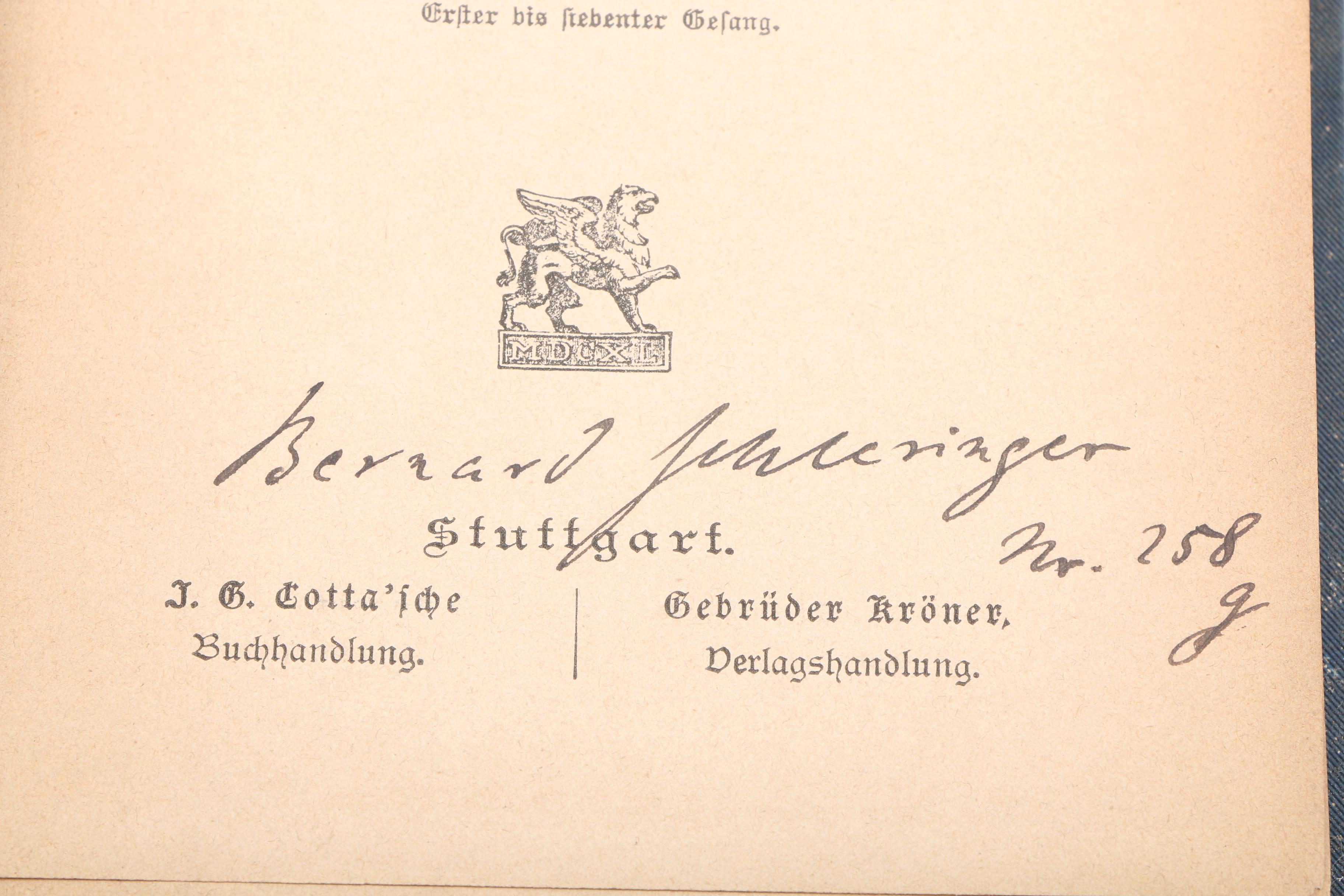 Antique Set of The Works of Lord Byron in German