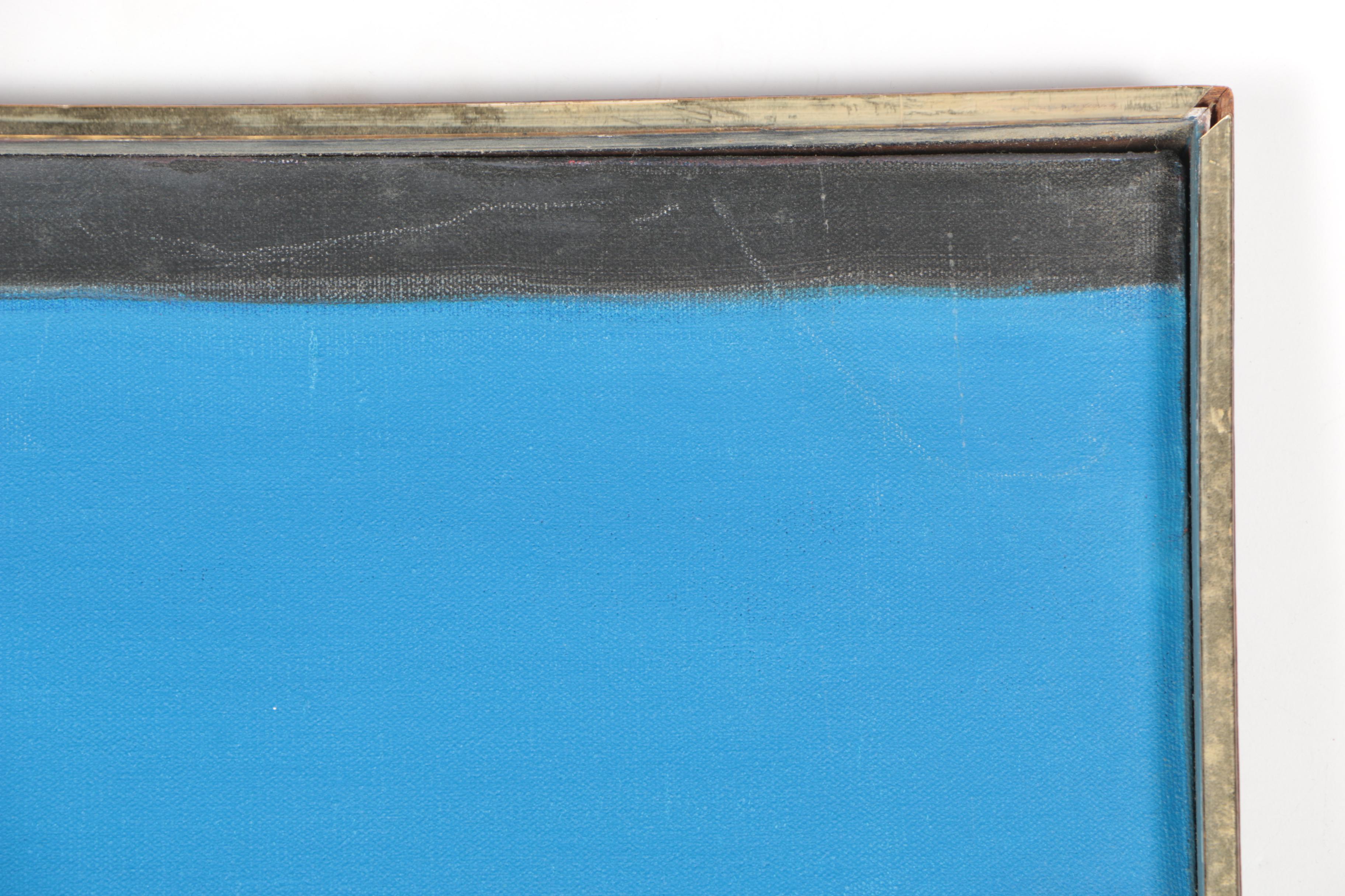 Joan Abelove Acrylic Painting on Canvas "Blinking Light"