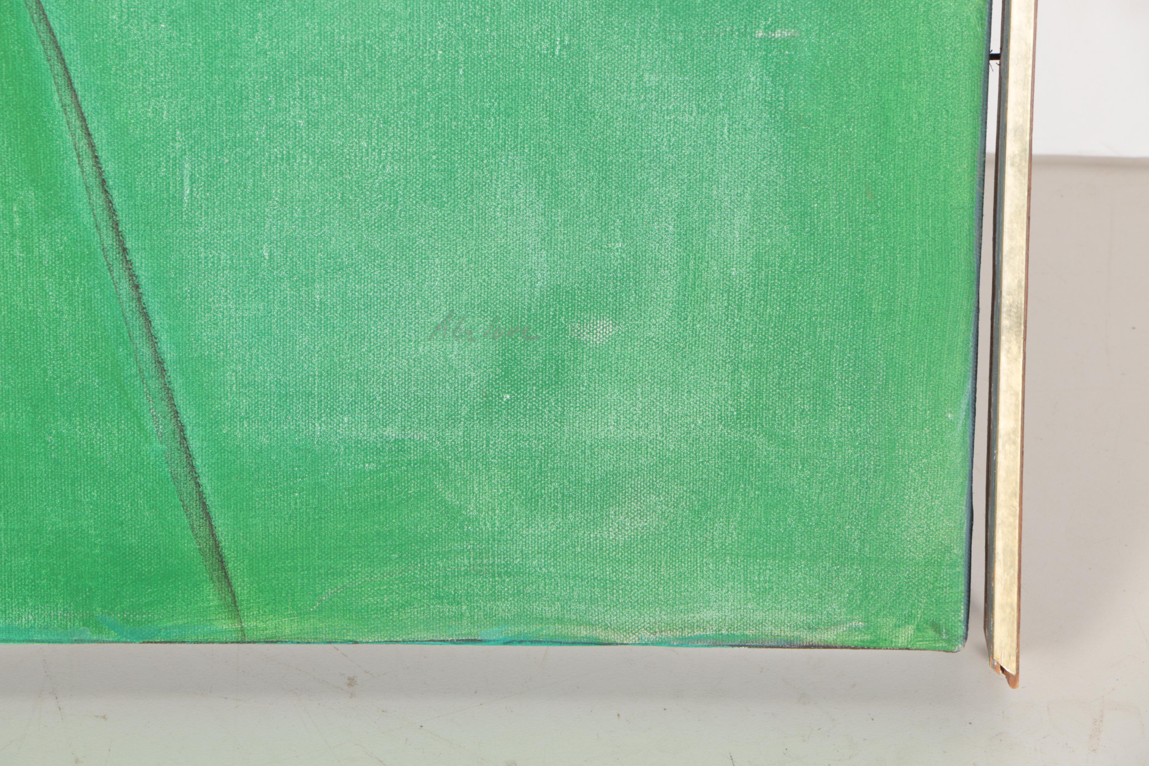 Joan Abelove Acrylic Painting on Canvas "Blinking Light"