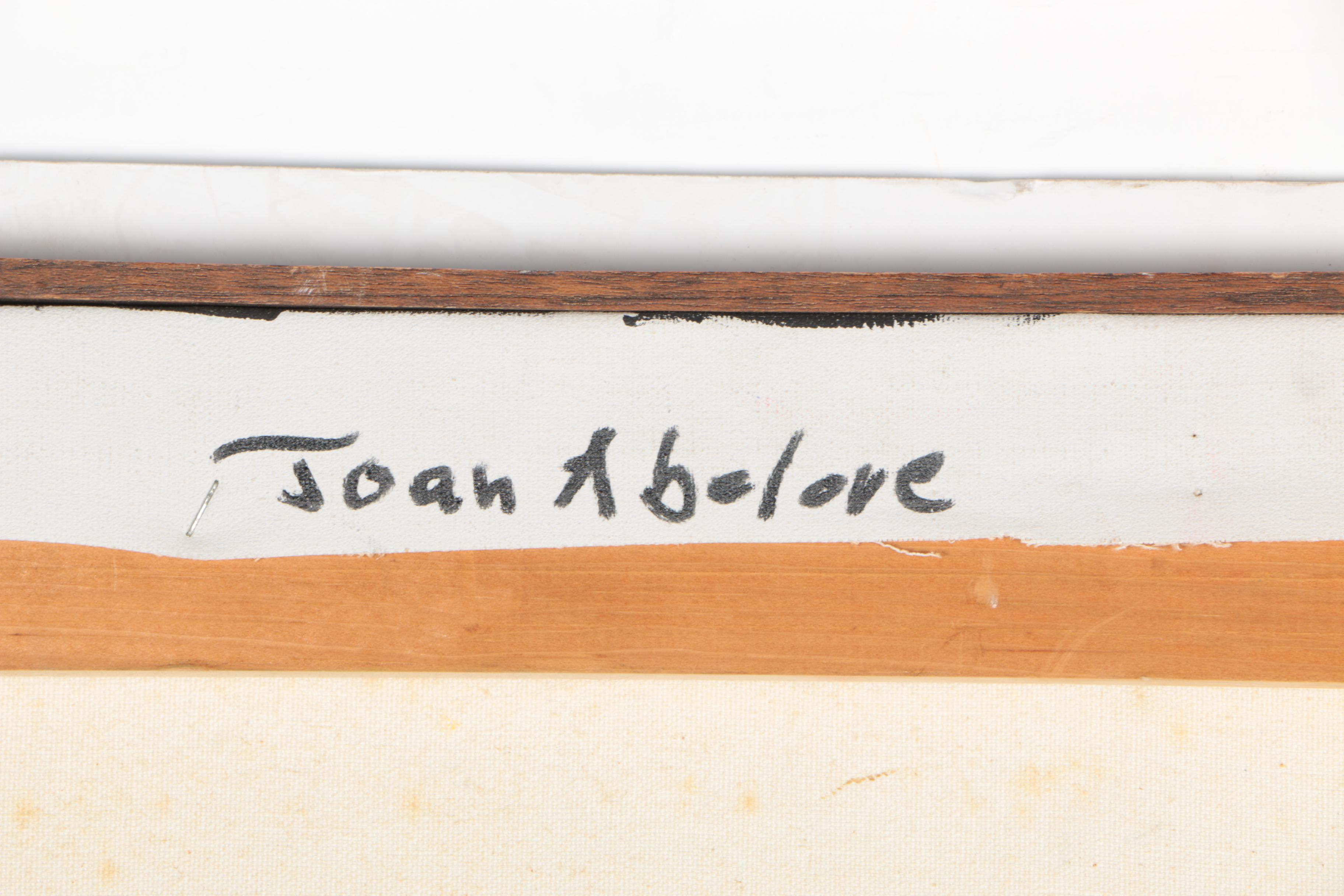 Joan Abelove Acrylic Painting on Canvas "Blinking Light"