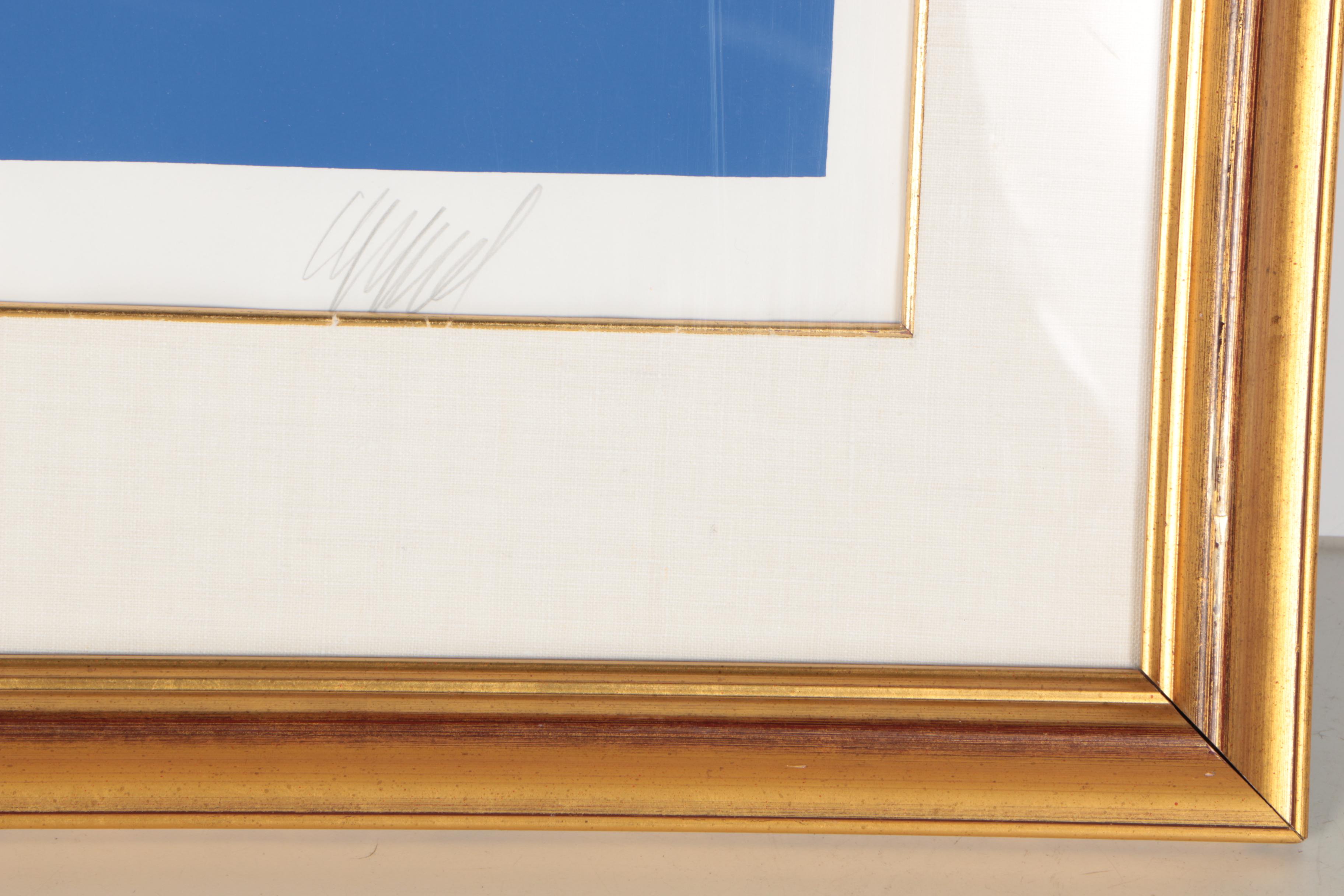 Karel Appel Limited Edition Serigraph "Blue Sky Kiss"