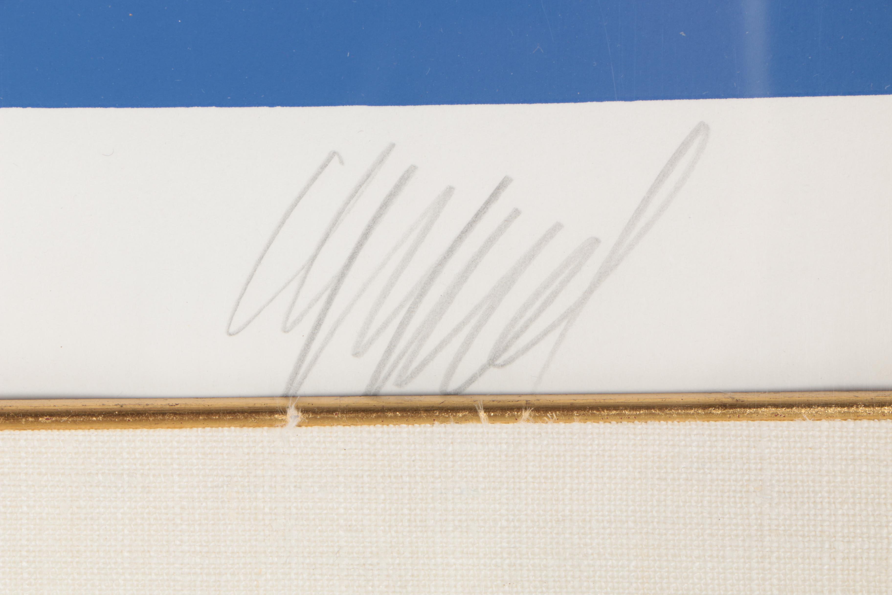 Karel Appel Limited Edition Serigraph "Blue Sky Kiss"