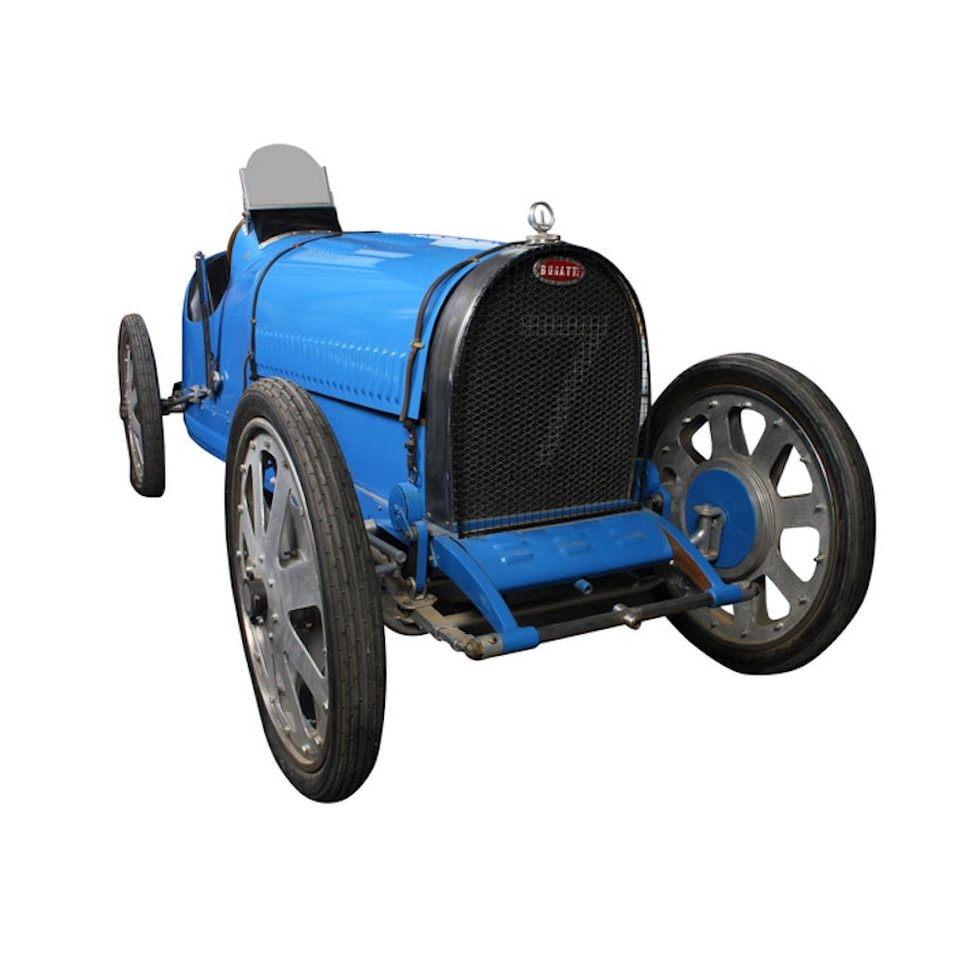 Blue Bugatti T-35 Cyclekart