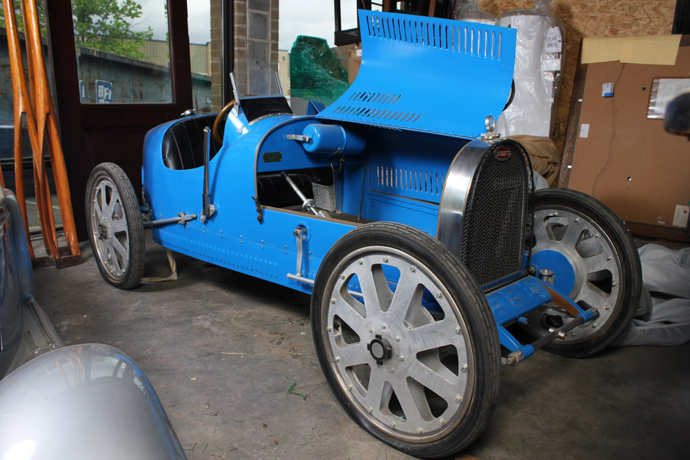 Blue Bugatti T-35 Cyclekart