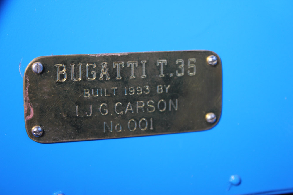 Blue Bugatti T-35 Cyclekart