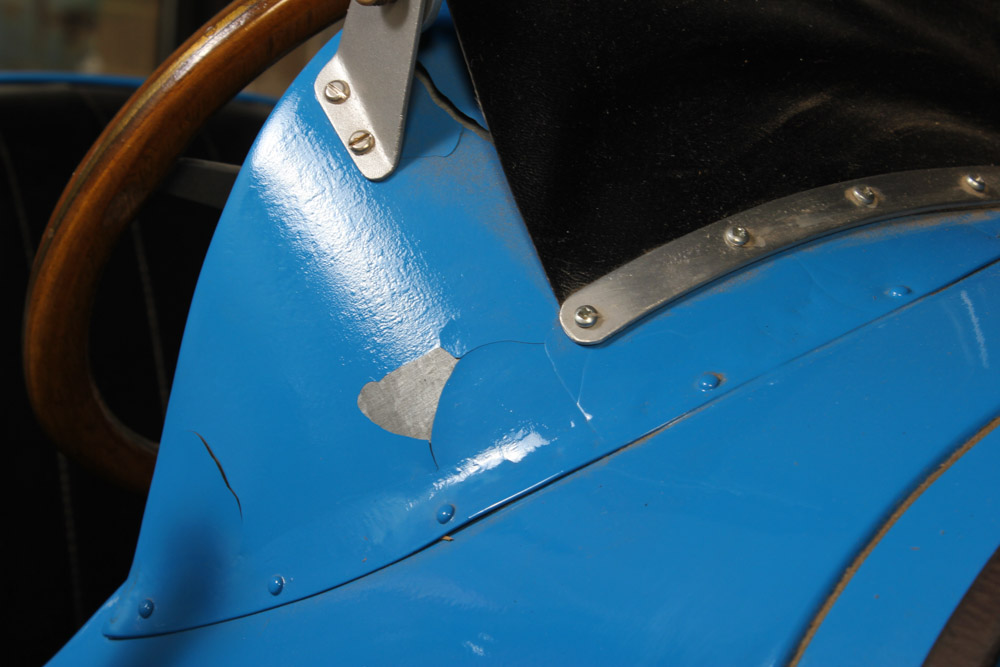 Blue Bugatti T-35 Cyclekart