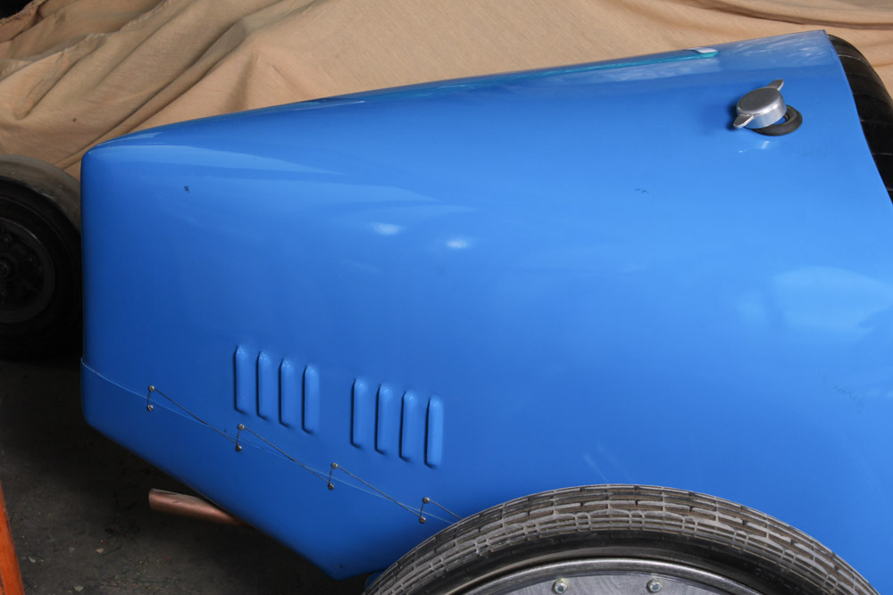 Blue Bugatti T-35 Cyclekart
