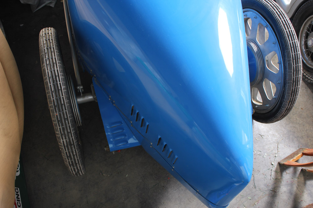 Blue Bugatti T-35 Cyclekart