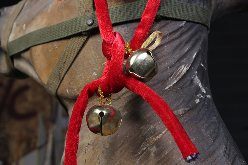 Gustav Dentzel Hand-Carved Reindeer Sculpture