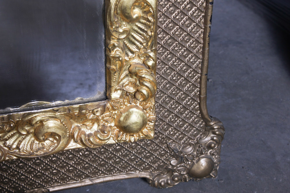Ornate Gold Tone Wood Framed Mirror