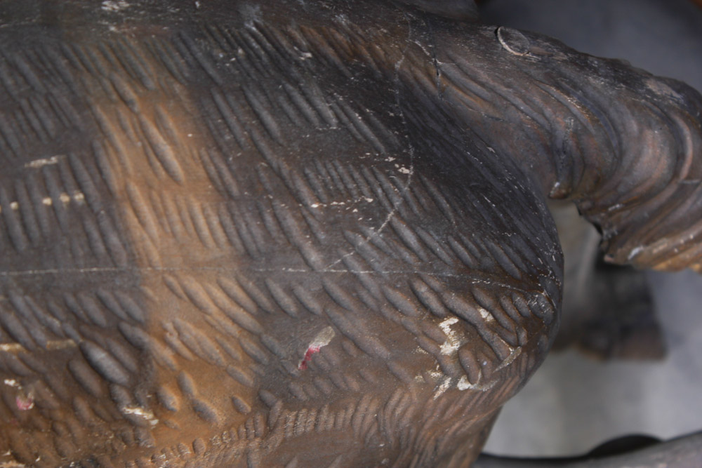 Gustav Dentzel Hand-Carved Reindeer Sculpture