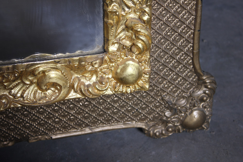 Ornate Gold Tone Wood Framed Mirror