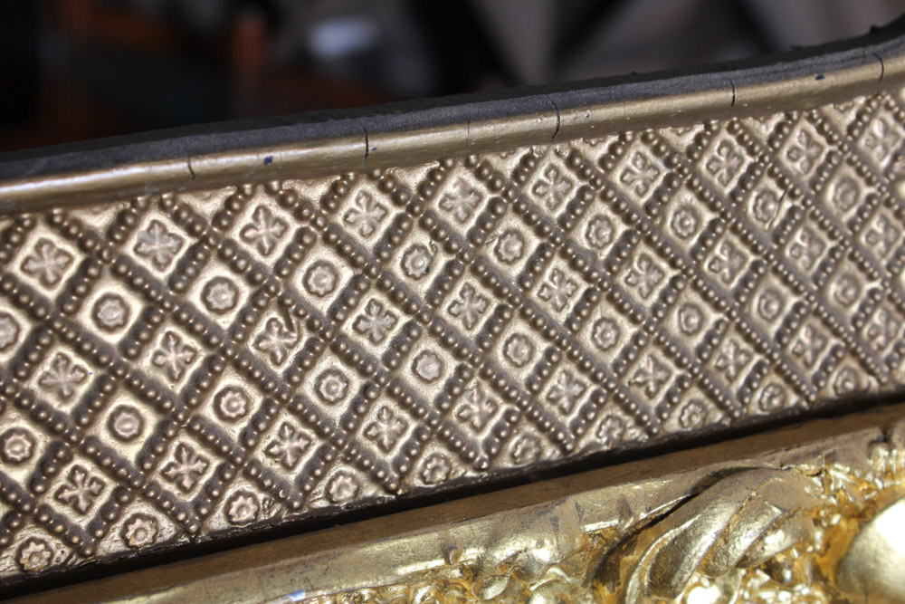 Ornate Gold Tone Wood Framed Mirror