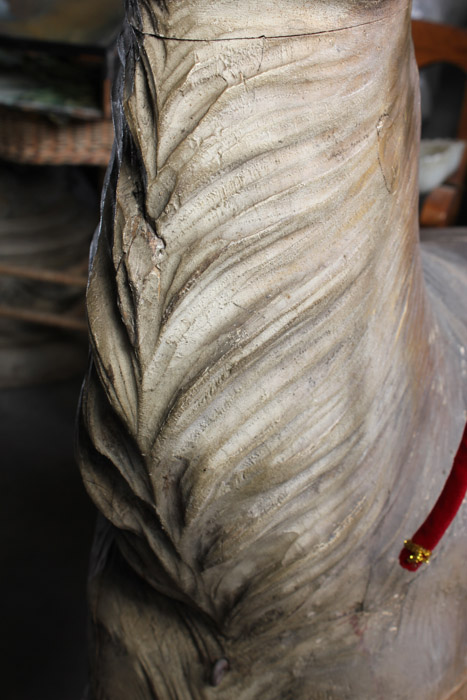 Gustav Dentzel Hand-Carved Reindeer Sculpture