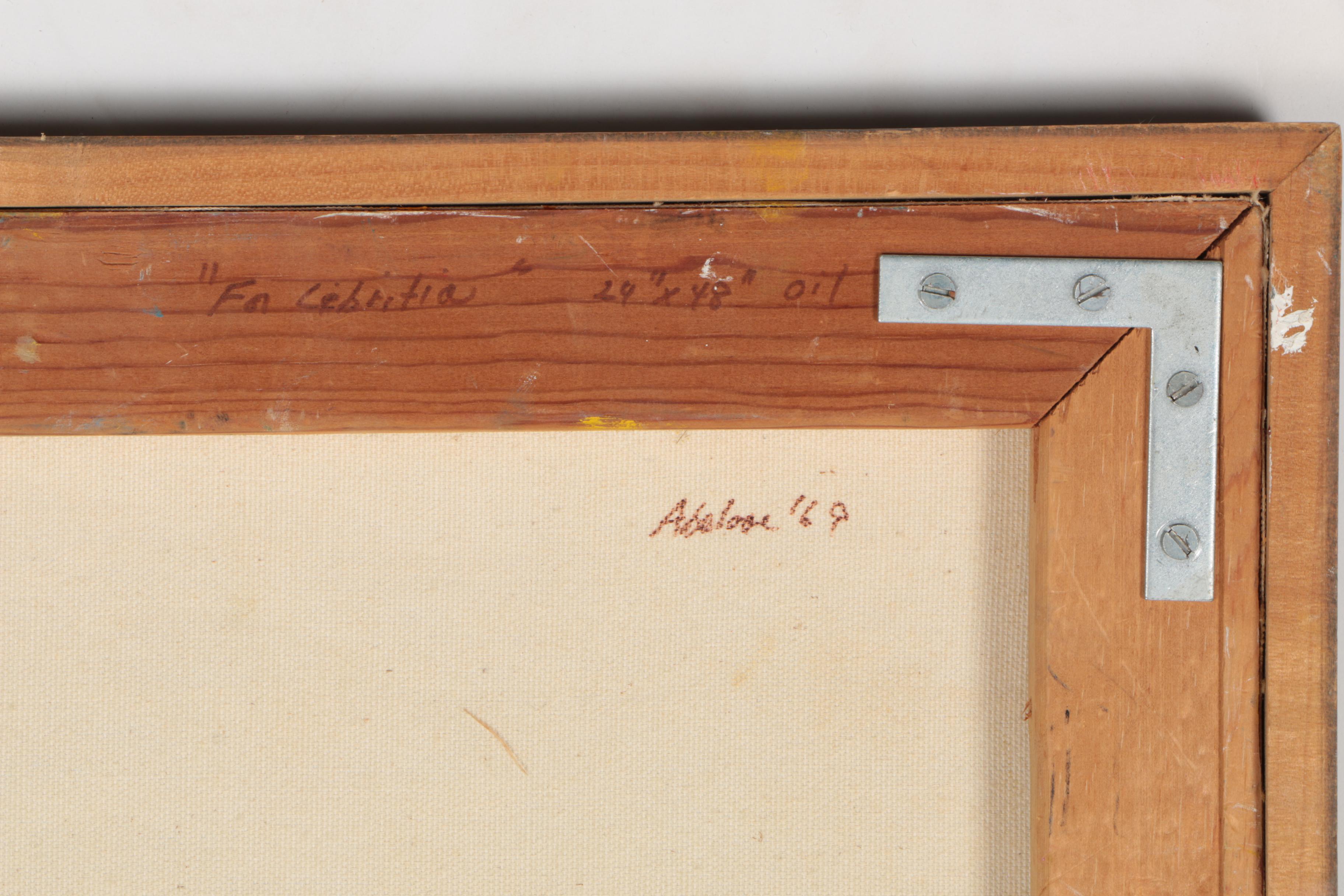 Joan Abelove Oil on Canvas "For Lebritia"