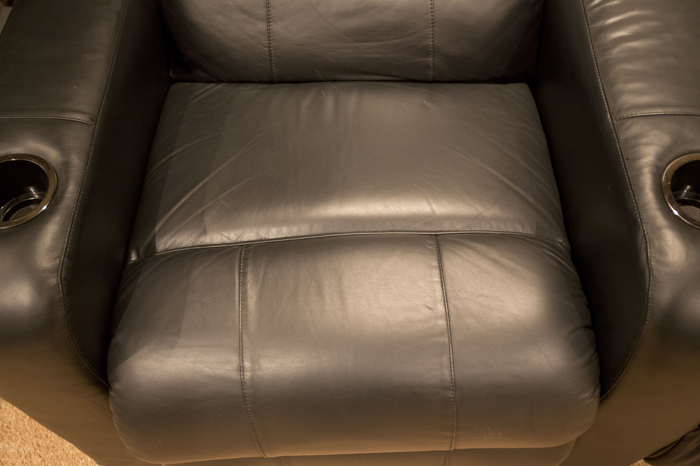 Reclining Leather Movie Theater Seats by Berkline