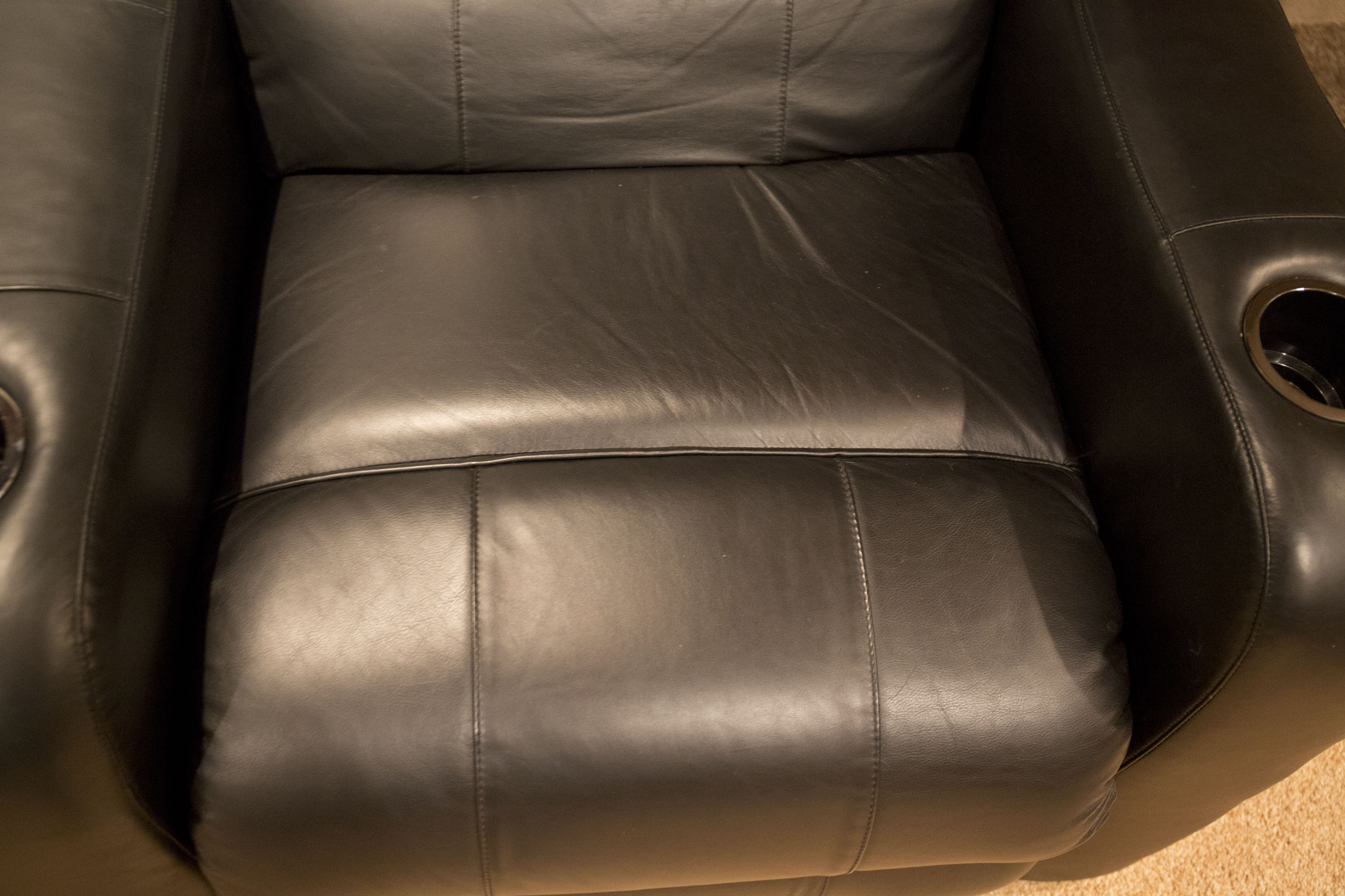 Reclining Leather Movie Theater Seats by Berkline