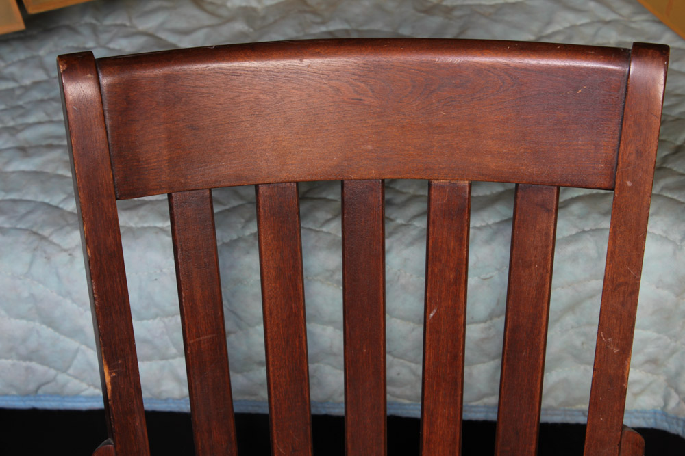 Antique Wooden Desk Chair