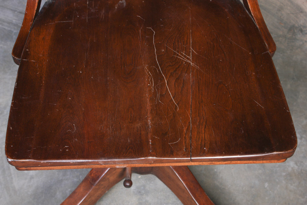 Antique Wooden Desk Chair