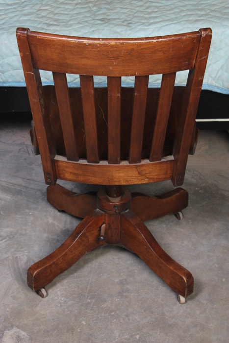 Antique Wooden Desk Chair