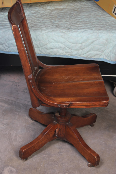 Antique Wooden Desk Chair
