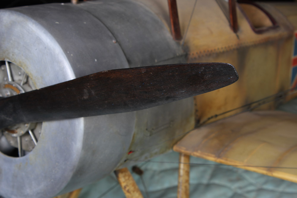 Model of a British Sopwith Tabloid WWI Era Plane