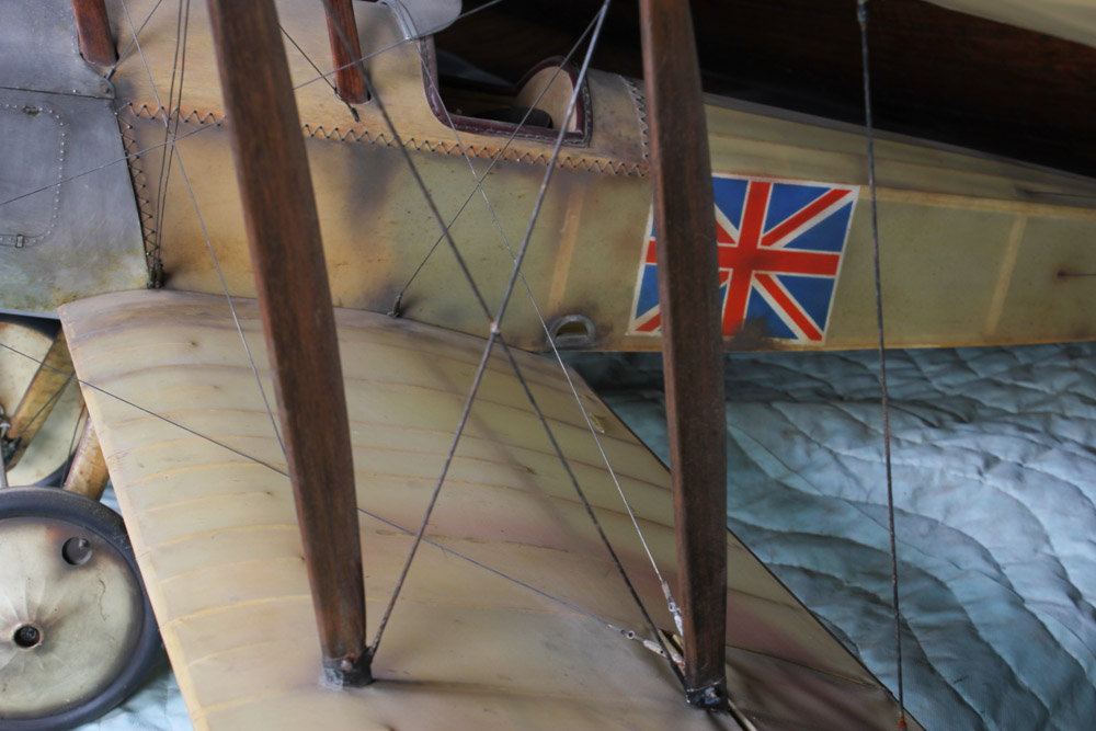 Model of a British Sopwith Tabloid WWI Era Plane
