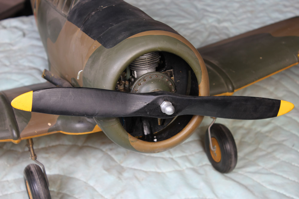 Model of a British Harvard (AT-6) WWII Era Plane