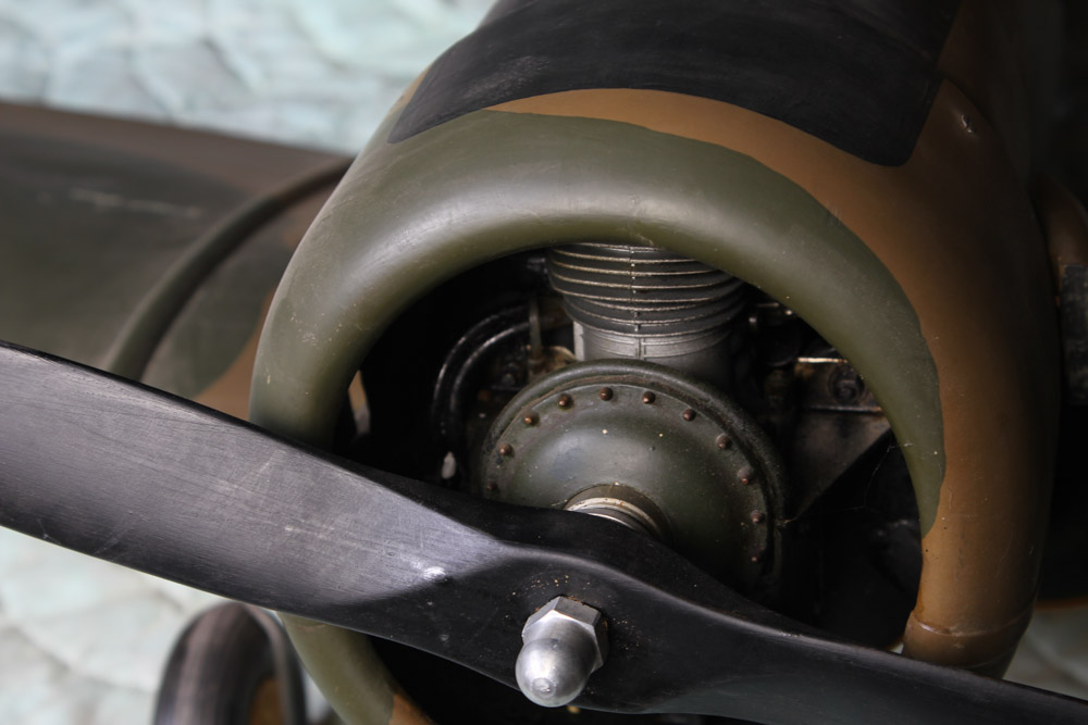 Model of a British Harvard (AT-6) WWII Era Plane