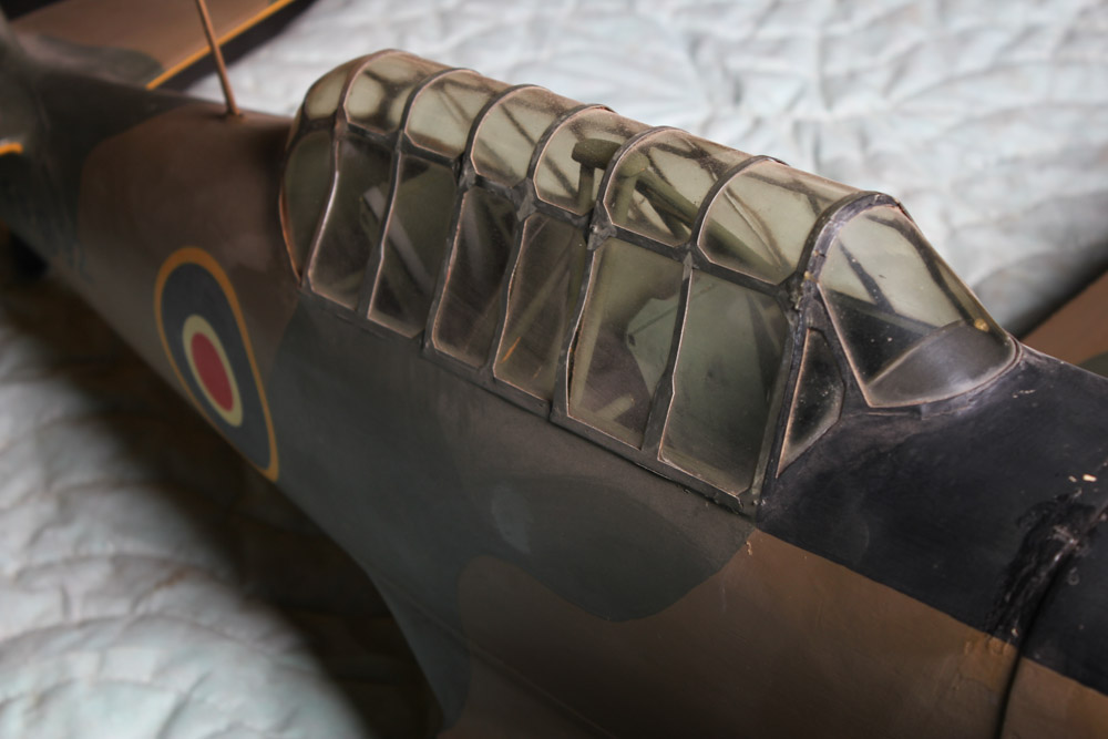 Model of a British Harvard (AT-6) WWII Era Plane
