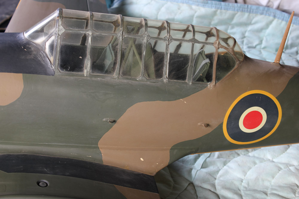 Model of a British Harvard (AT-6) WWII Era Plane